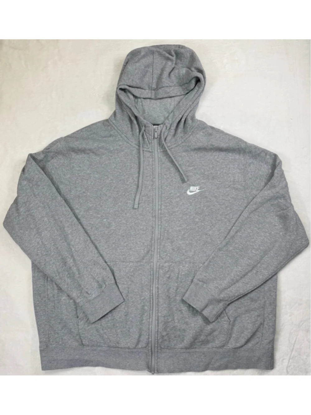Men's Nike Gray Full Zip Hoodie Sweatshirt XXL Casual Active‎ Wear